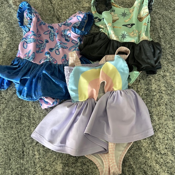 Smocked Sweets Bathing Suits size 3 T